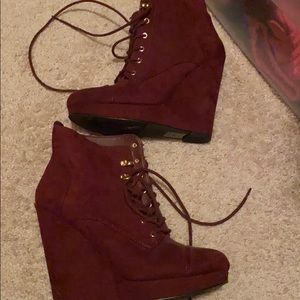 Maroon heels